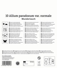 Schwarzweißer Text mit Pflanzgefäßen, die für Topf, Kühlschrank und Kasten geeignet sind, mit Text in mehreren Sprachen.