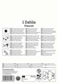 Anleitungssymbol mit Sonnenbild, Wasserstand, Schneidegerät, Frostschutz, Schnittblume, Frostfrost, Kulturmaterial, Pflanzpatenschaft, Recycling.