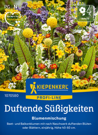 Bunte Blumenmischung mit duftenden Beet- und Balkonblumen, einjährig, Höhe 40-60 cm