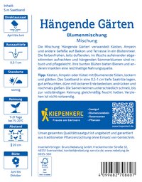 Angebot für Samenmischung für hängende Gärten, blühend, pflegeleicht, sonnig, 7-21 Tage Keimzeit.