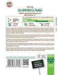 Bunte, blühende Sommerblumen in Töpfen mit grünen Blättern und Blüten, auf weißem Hintergrund.