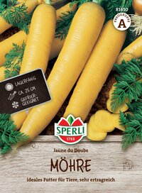 Gelbe Möhren mit grünen Blättern, ca. 25 cm lang, gekühlt, geeignet für Tiere, sehr ertragreich.