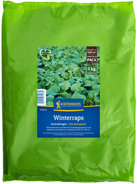 Kiepenkerl Winterraps VORTEILSPACK, Überwinterndes, frostfestes Gründüngungspflanze, 1 kg, für 500 m2 Fläche